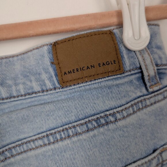 AEO Light Blue Straight Leg Jeans - Picture 5 of 6